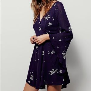 Free People embroidered Mini Dress
